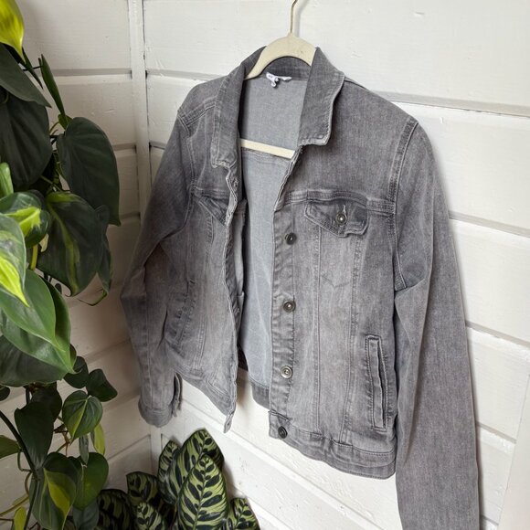 Tribal Jeans Gray Denim Jacket - Picture 1 of 7